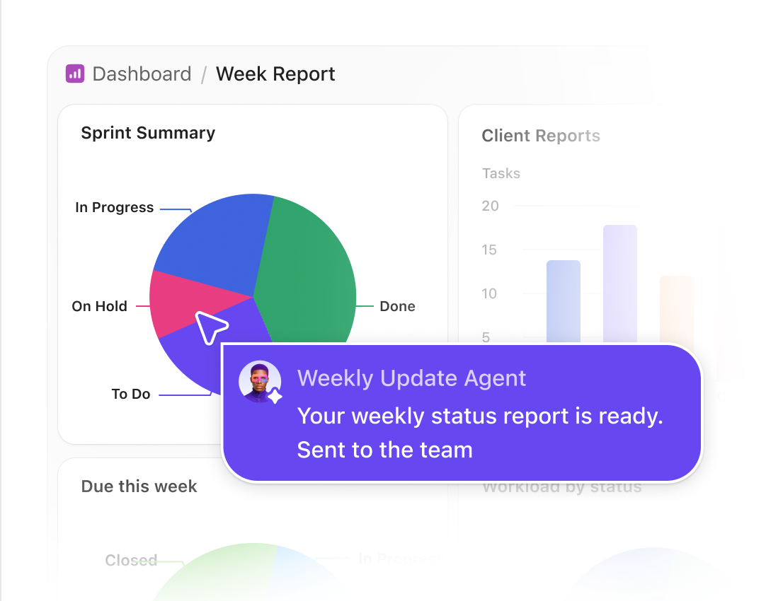Super Agents: status reports built and sent automatically
