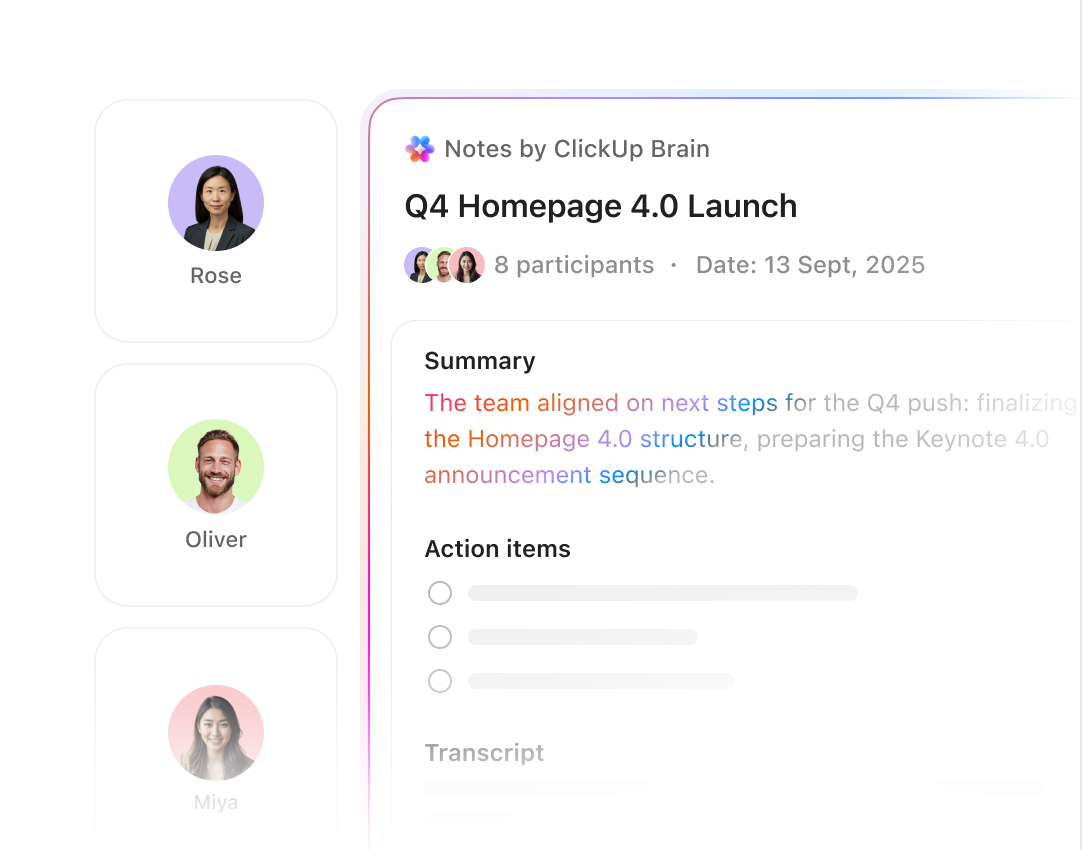 ClickUp Brain answering questions and creating subtasks inside a task