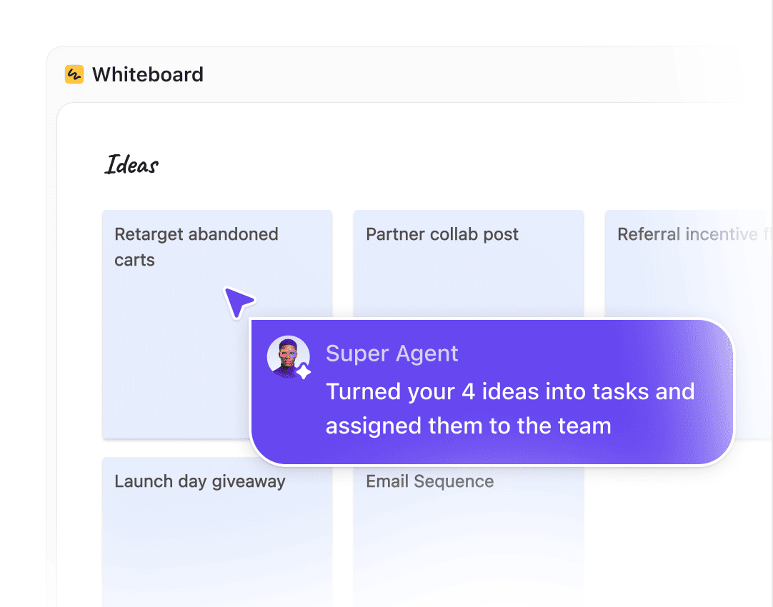 Super Agents keeping Whiteboards process maps up to date